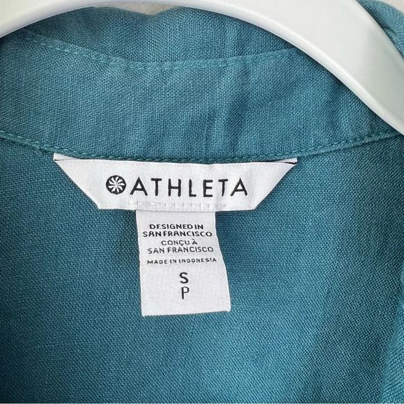 Athleta Linen Borealis Wrap Tie Top - Picture 6 of 7